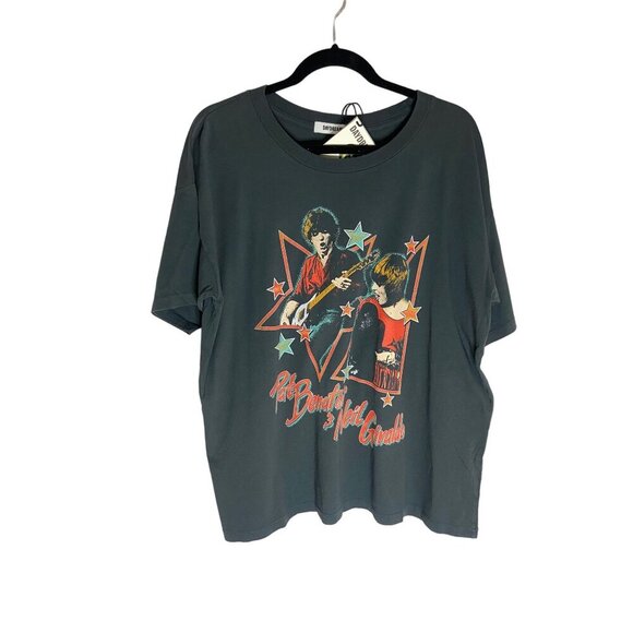 NWT Daydreamer Pat Benatar & Neil Galado Oversized Band Tee-sz Small - Picture 1 of 6